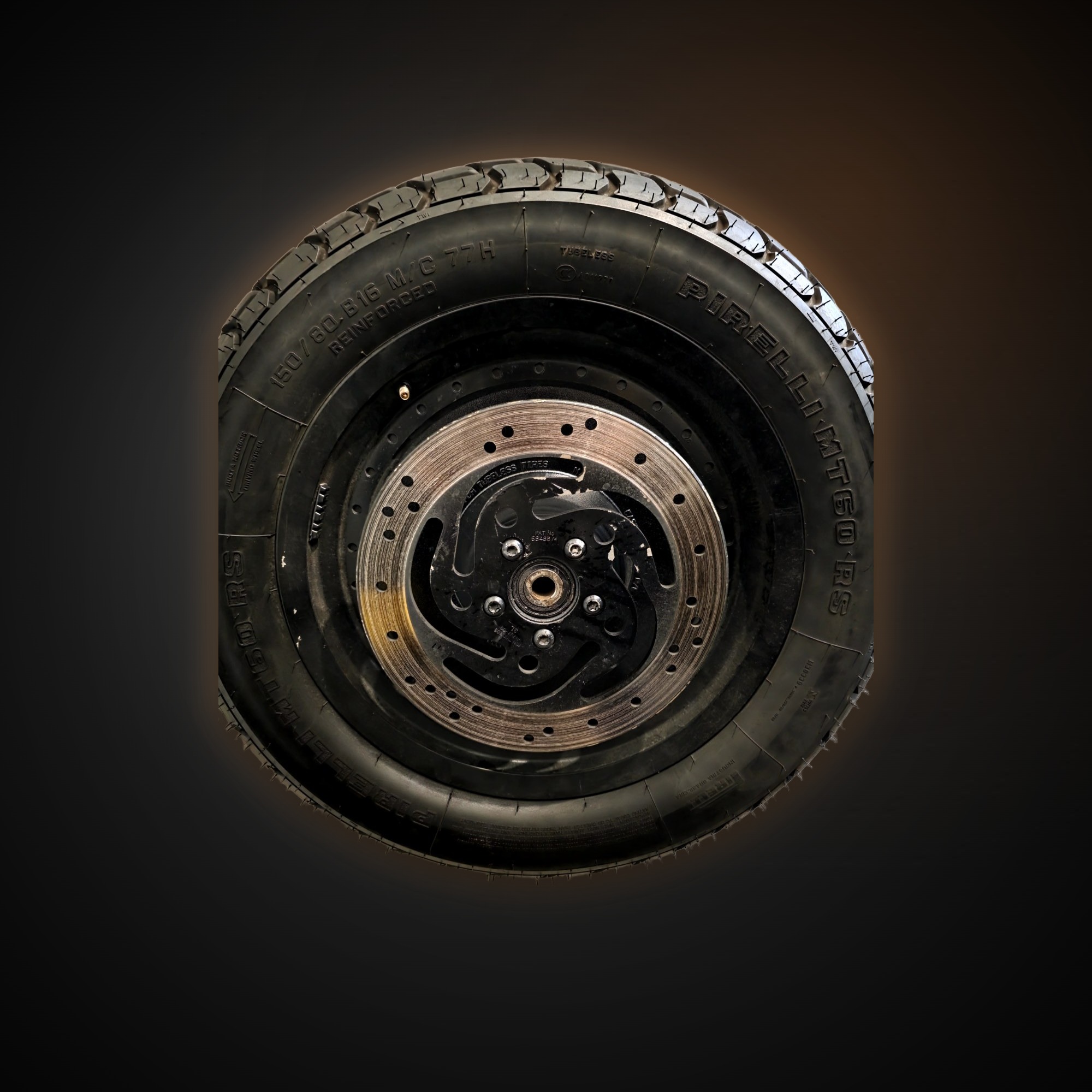 Rueda trasera Harley-Davidson Sportster 16'' Negra